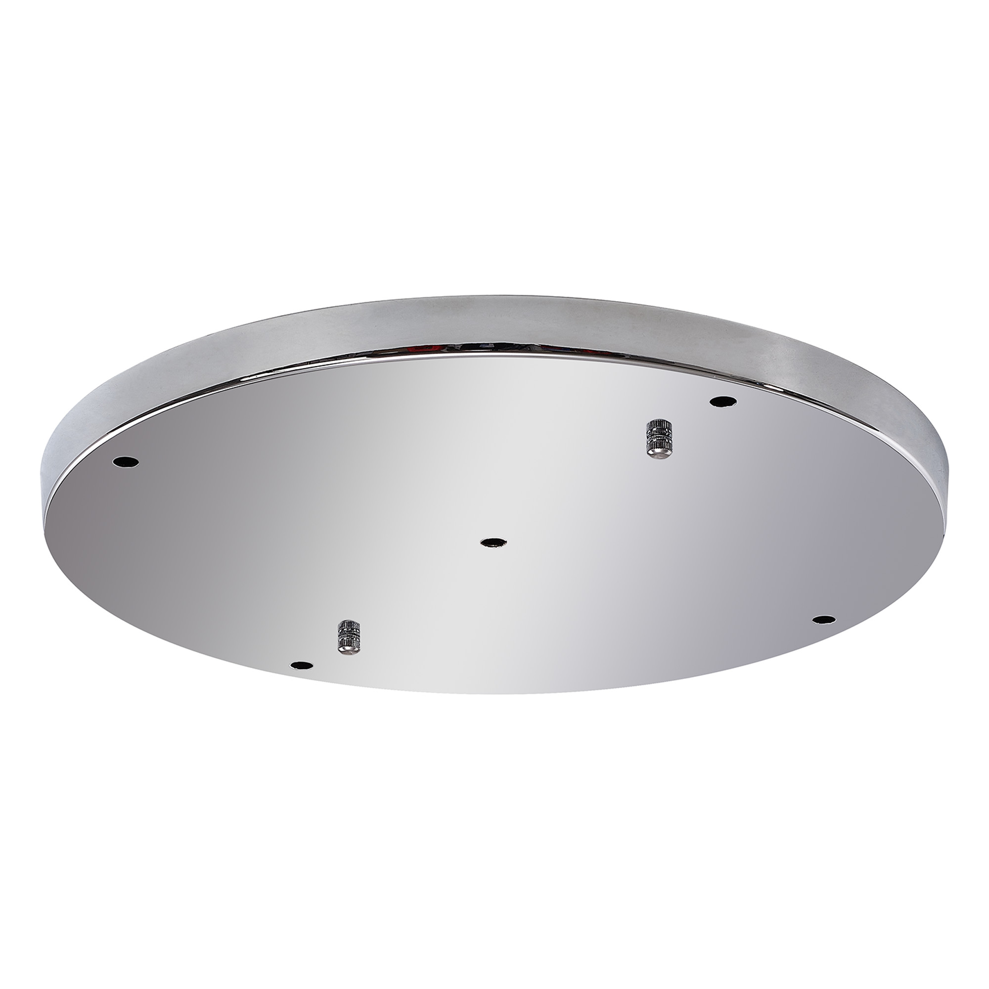 D0830CH  Hayes 5 Hole 40cm Round Ceiling Plate Polished Chrome